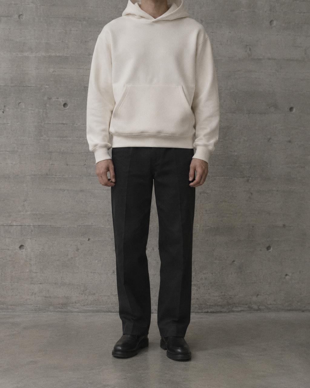 Model wearing the The Hoodie
